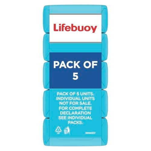 Lifebuoy Ice Bath Soap 125g Pack of 5 Menthol Cooling Bath Bars Fresh FS