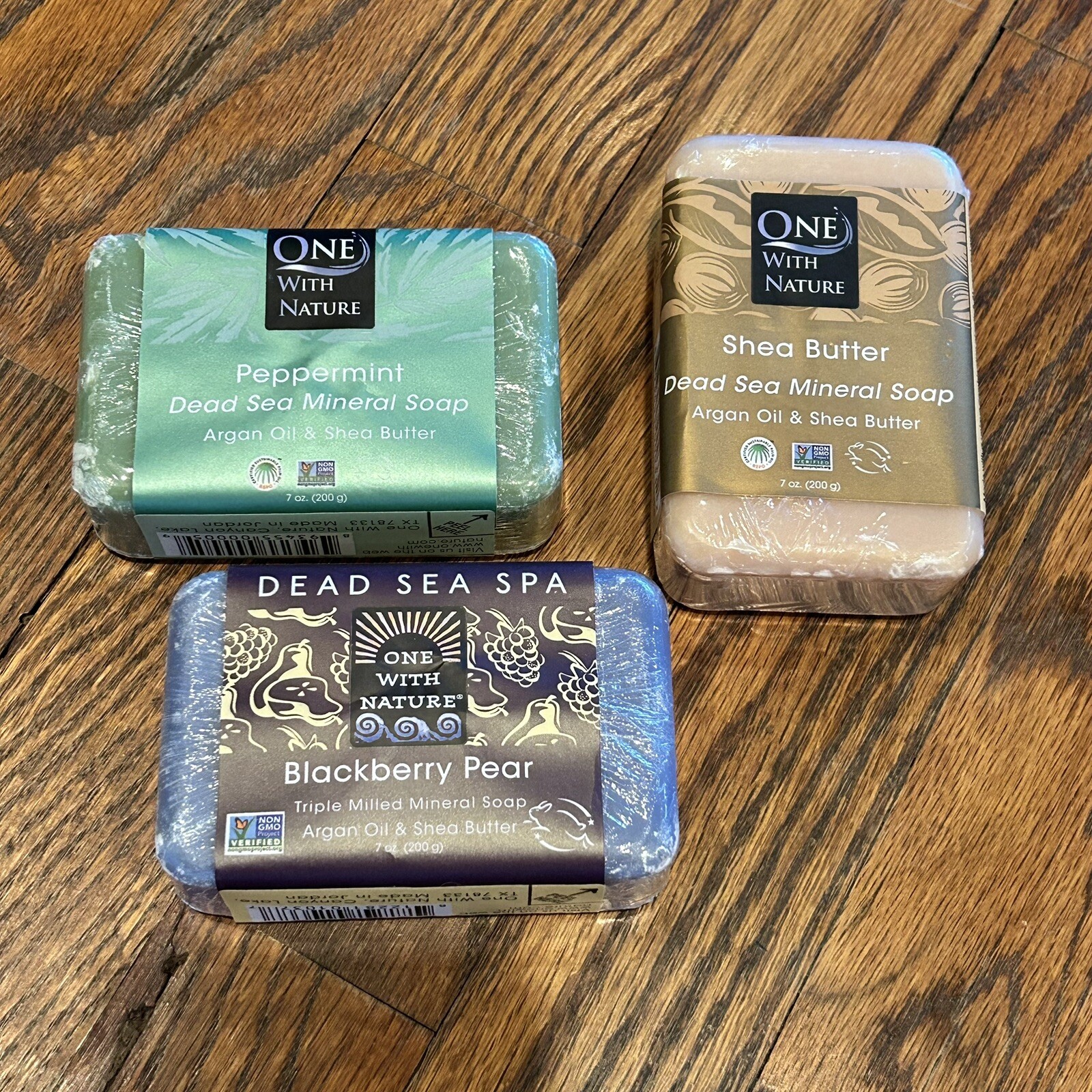 3 One With Nature Bar Soaps – 7 oz Bars New /Sealed