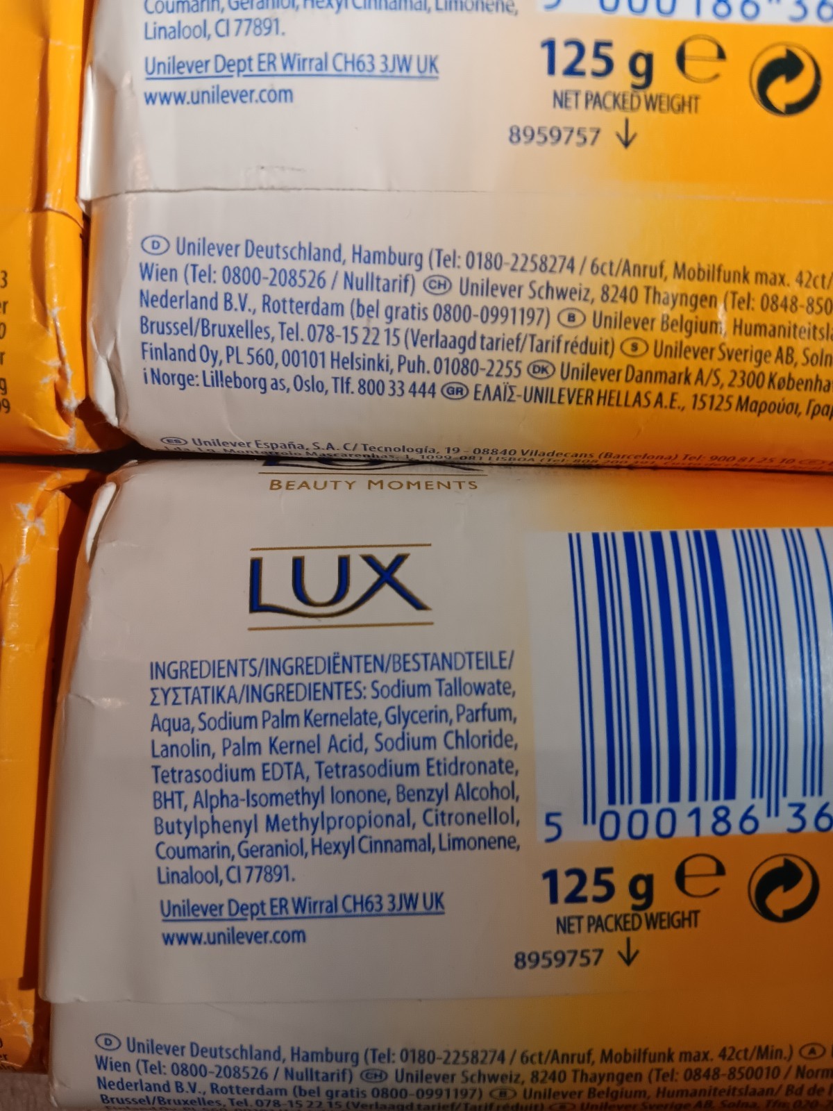 Lux Body Bar Soap 4.4oz/125 Soft & Creamy With Moisturizer Lot of 8