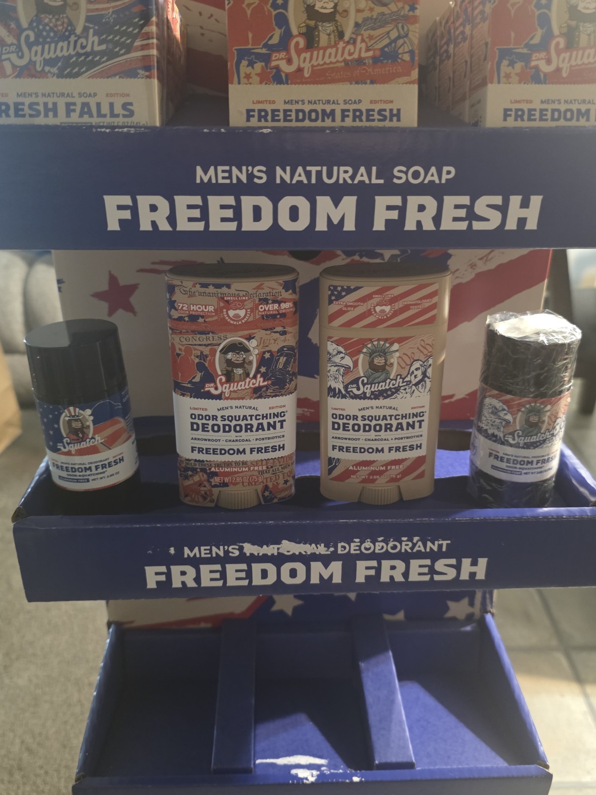 Dr Squatch Freedom Fresh Display And ENTIRE COLLECTION!