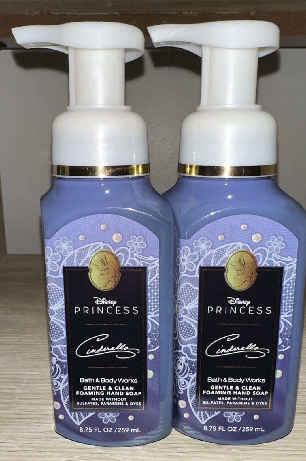 Bath & Body Works Gentle & Clean Foaming Hand Soap 2 Disney Princess CINDERELLA