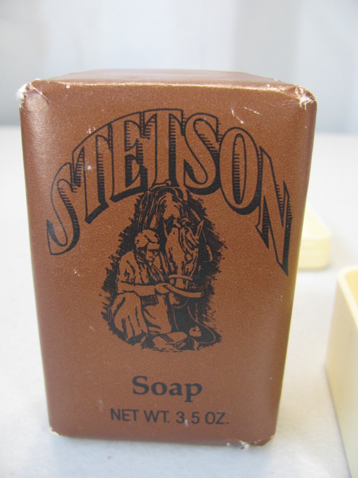 Vintage Stetson by Coty Men’s Deodorant Bath Soap Bar 3.5 Oz Mens W/Travel Case