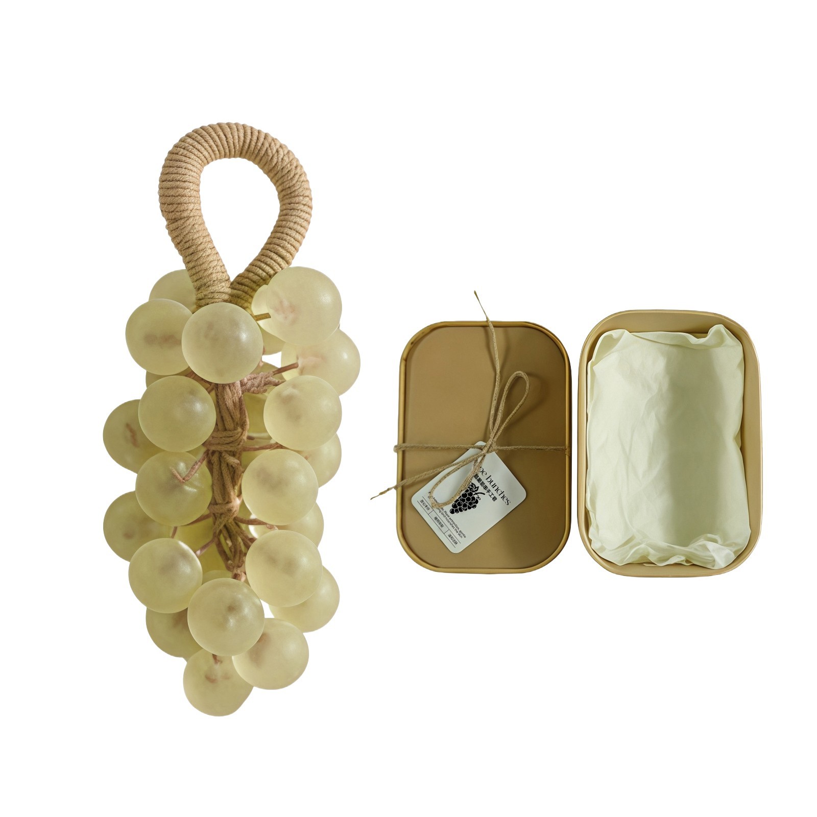 Jasmine Grape Shaped Soap Gift Box Natural Fragrance Bath Soap for Body Cleansin