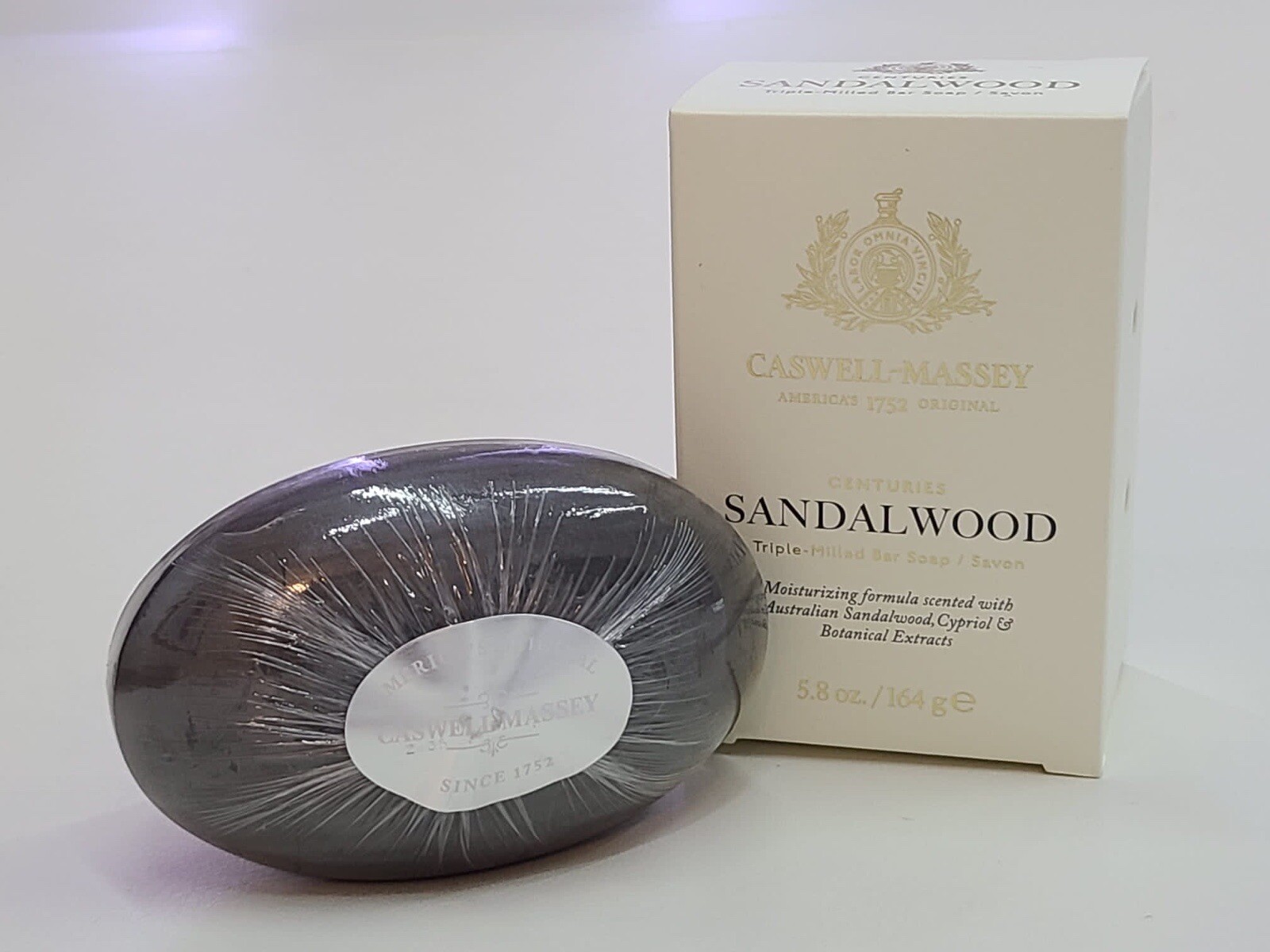 Caswell Massey Centuries Sandalwood Triple Milled Single Bar Soap
