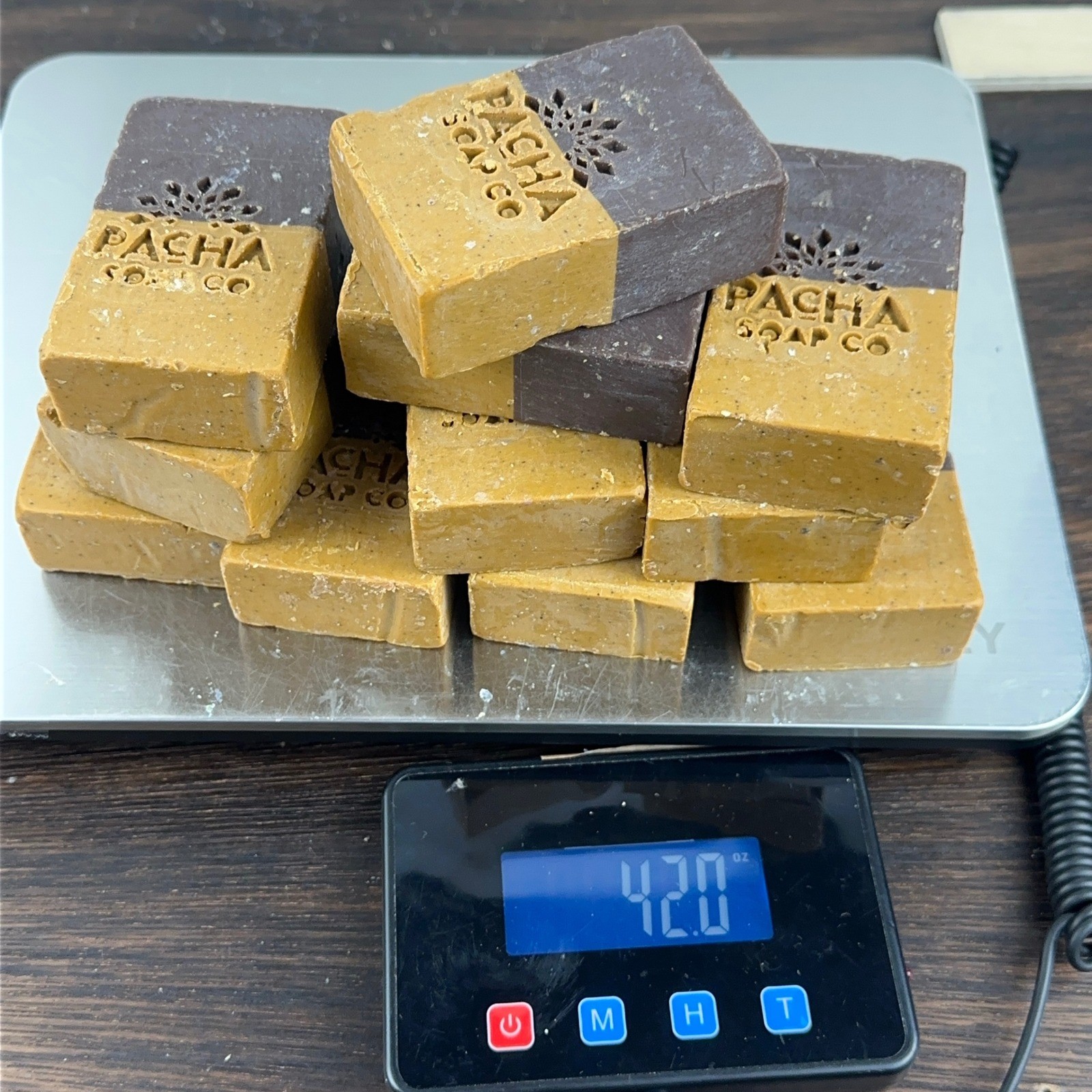 Pacha Soap Co Handcrafted Bar Soap Lot of 11 Two Tone Natural Plant Based 42oz