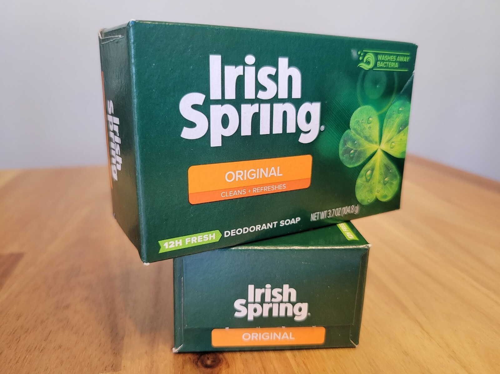 NOS 2x New Irish Spring Original Scent Men’s 3.7 oz. Bar Deodorant Soap