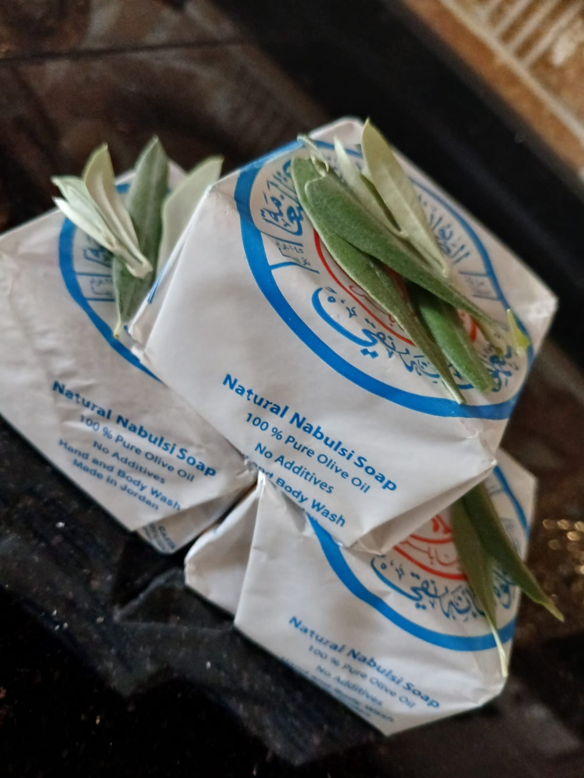 3 Pack Authentic Nabulsi Olive Oil Soap Handmade Natural Soap Bars Premium Quali