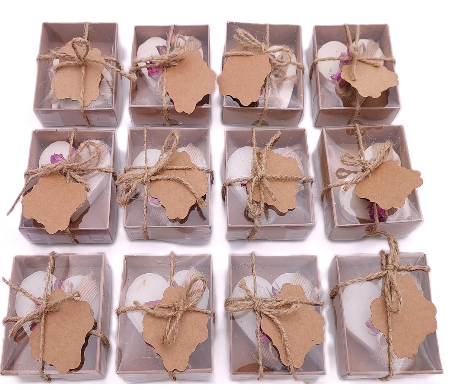 Soap Favors, Handmade Soaps with Blank Tags for Wedding, Baby