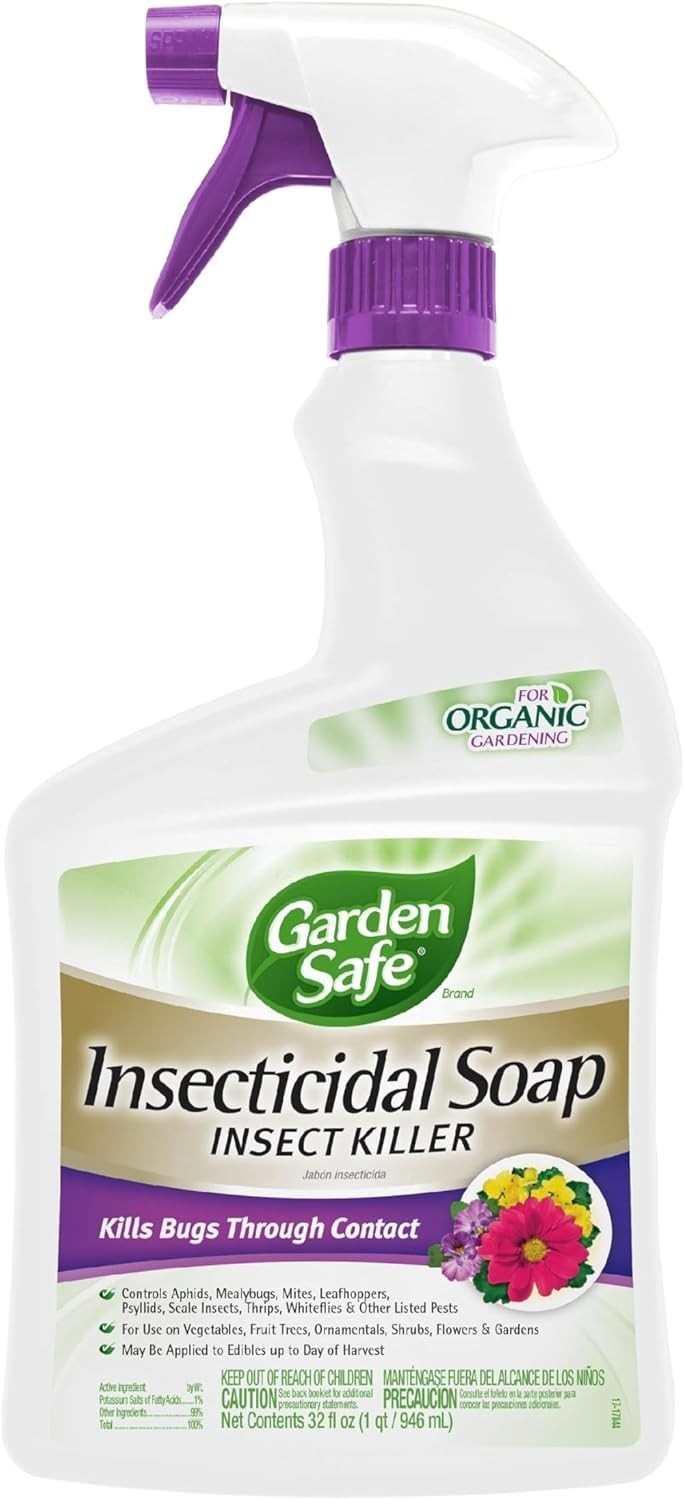 Potassium Fatty Acid Insect Killer – 32 Oz Organic Soap for Vegetables & Flowers