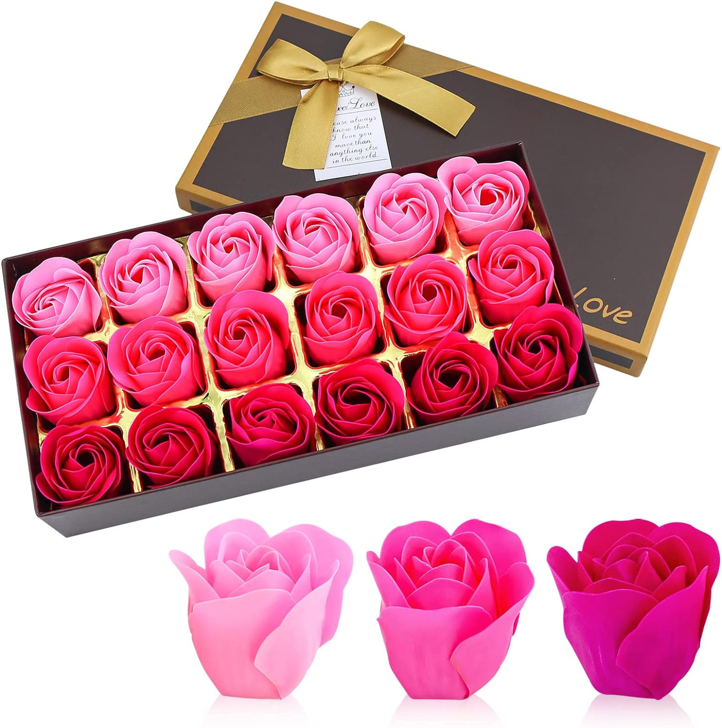 Floral Scented Bath Soap Rose Flower Petals, Plant Essential Oil Rose