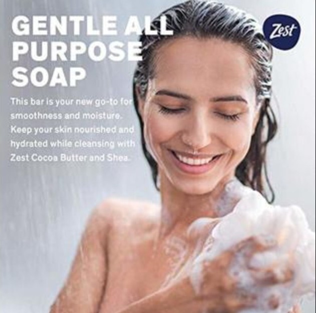 🆕️ ZEST (7.05 Oz.) BAR ●COCOA BUTTER & SHEA● Hydrating & Deodorizing Soap🫧.
