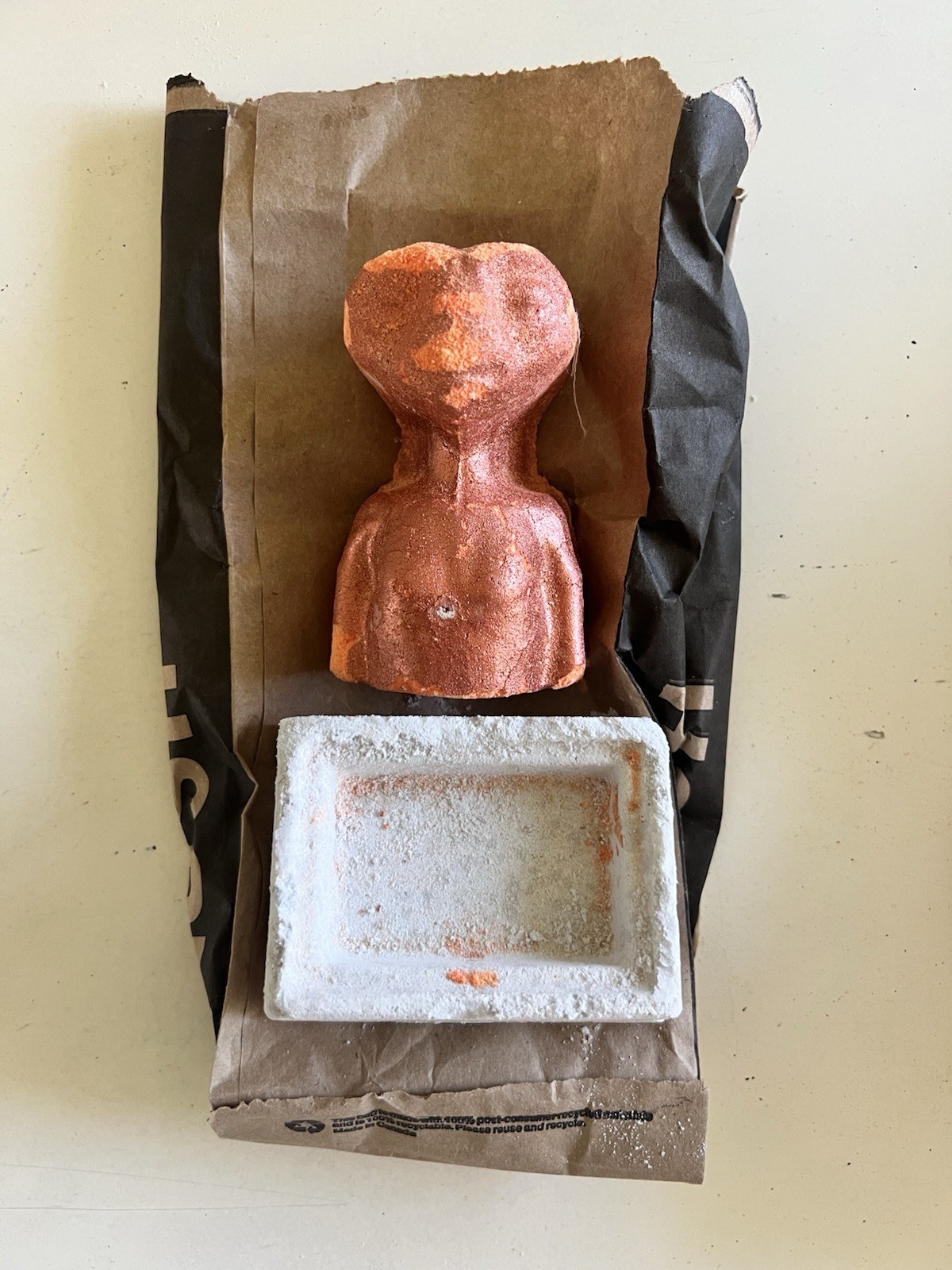 Lush Handmade ET-Shaped Copper Body Bar Soap for Unisex Kids, Men, Women