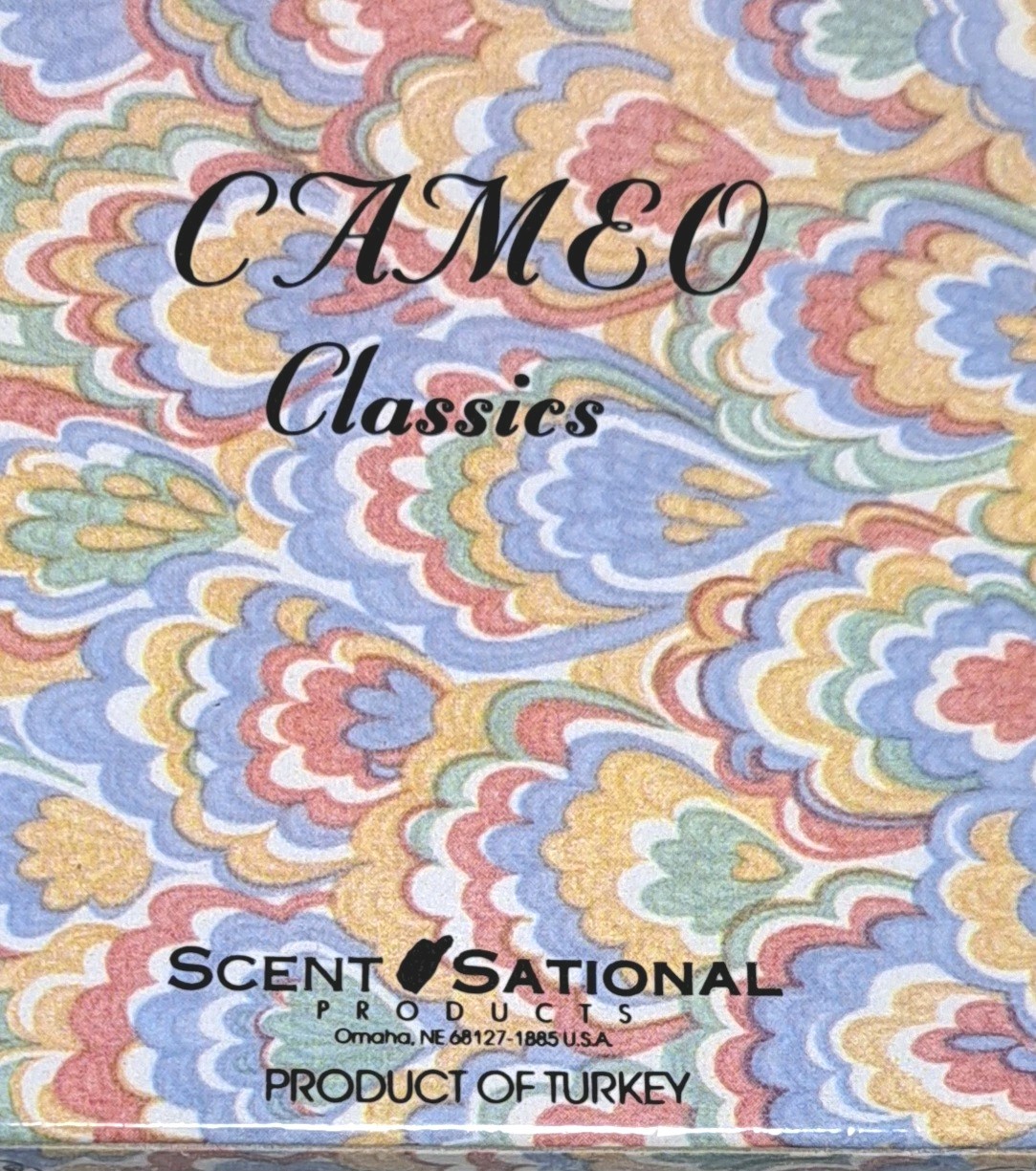 Cameo Classics Scented Decorated Soap Pack Of 3 Made In Turkey Justine Marie NOS