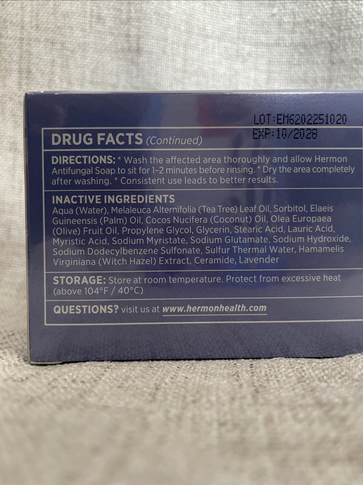 Hermon Antifungal Soap with Tea Tree Oil Antifungal Bar 6X Fast 8 Oz/232 G