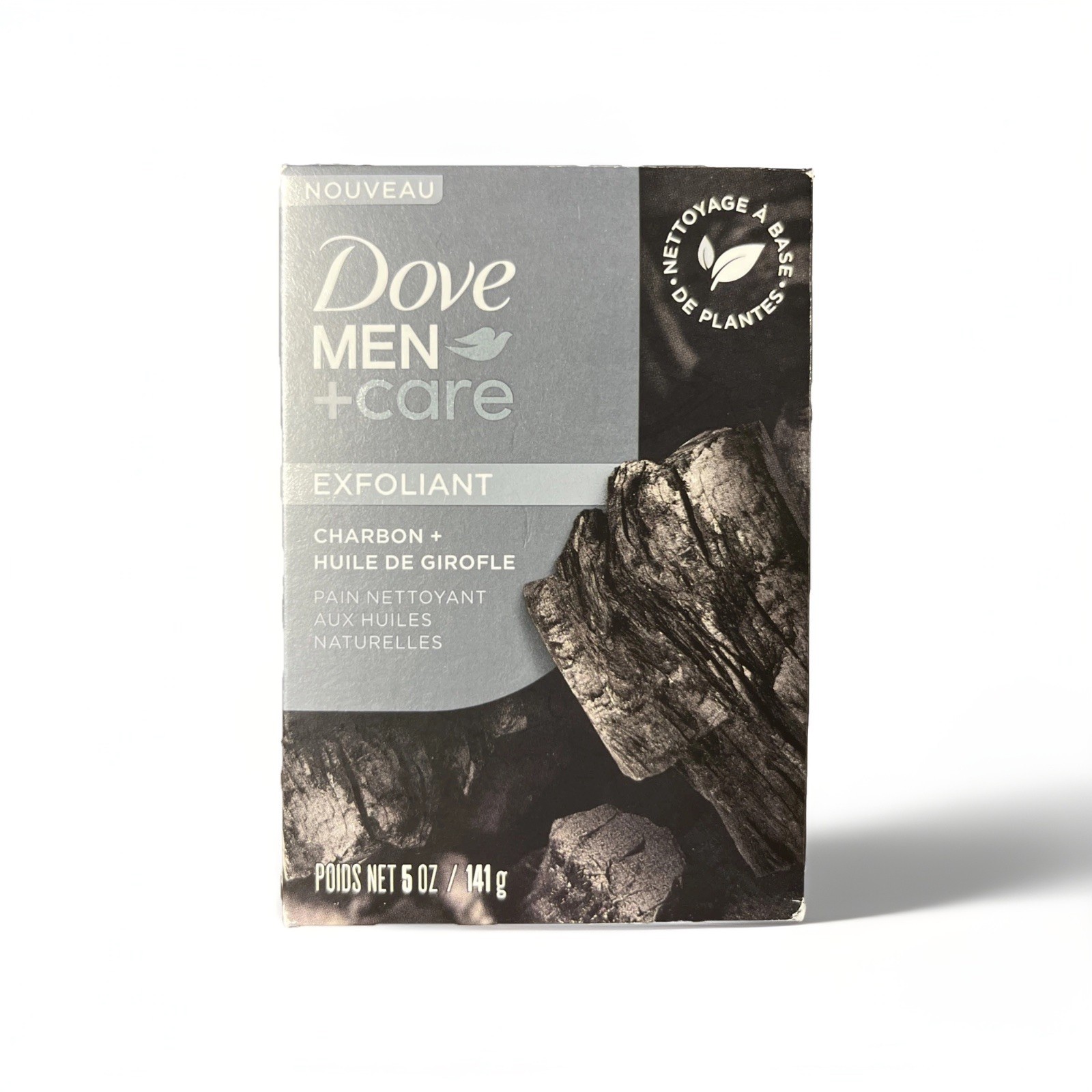 Dove Men Care Exfoliate Cleansing Bar Charcoal Clove Oil 5 oz 141g New