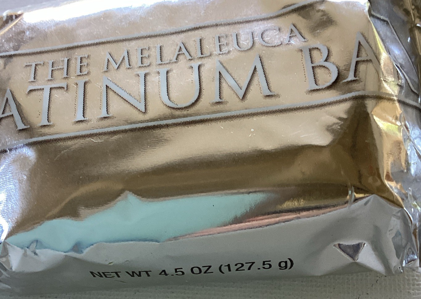 NEW Sealed Melaleuca “The Platinum Bar Natural Bath Soap 4.5 oz Bar EXP 03/2027