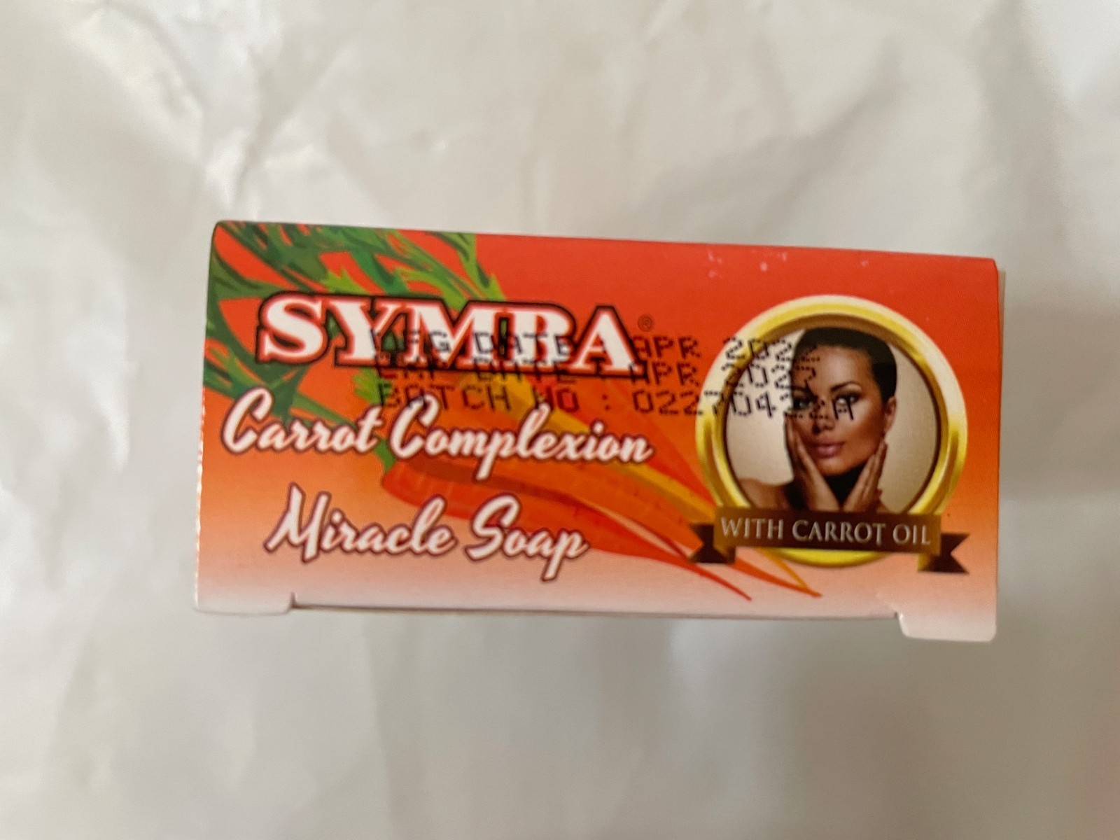 Symba Carrot Complexion Miracle Soap – 6 Pack (80g) Beauty Bar Radiant Skin, 80g
