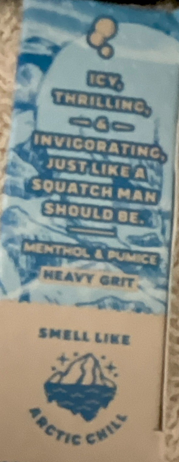 Dr. Squatch Polar Rush Men’s Natural Soap Bar Menthol Pumice Heavy Grit 5 oz /2