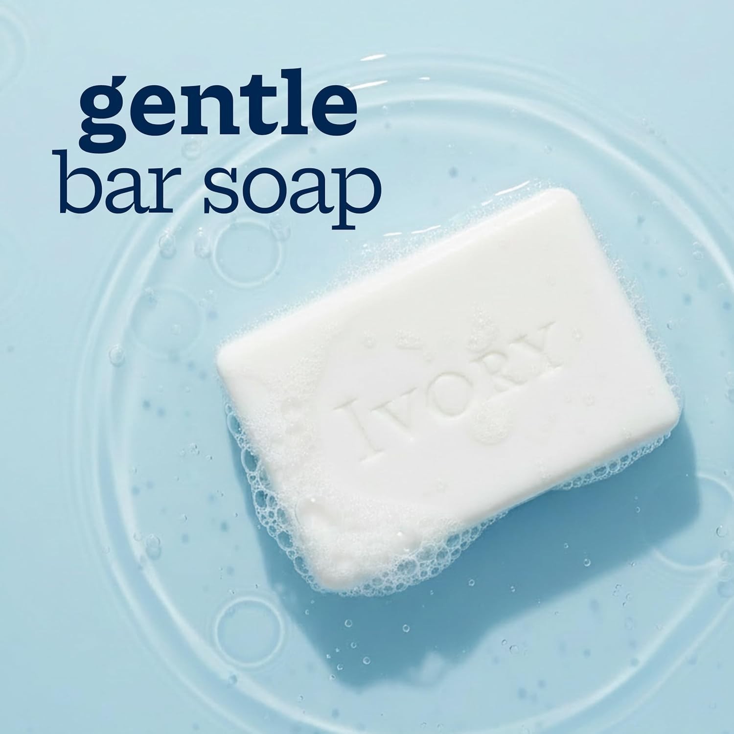Ivory Gentle Bar Soap Original Scent 4 oz 10 Count 99.44% Pure Plant Based Clean
