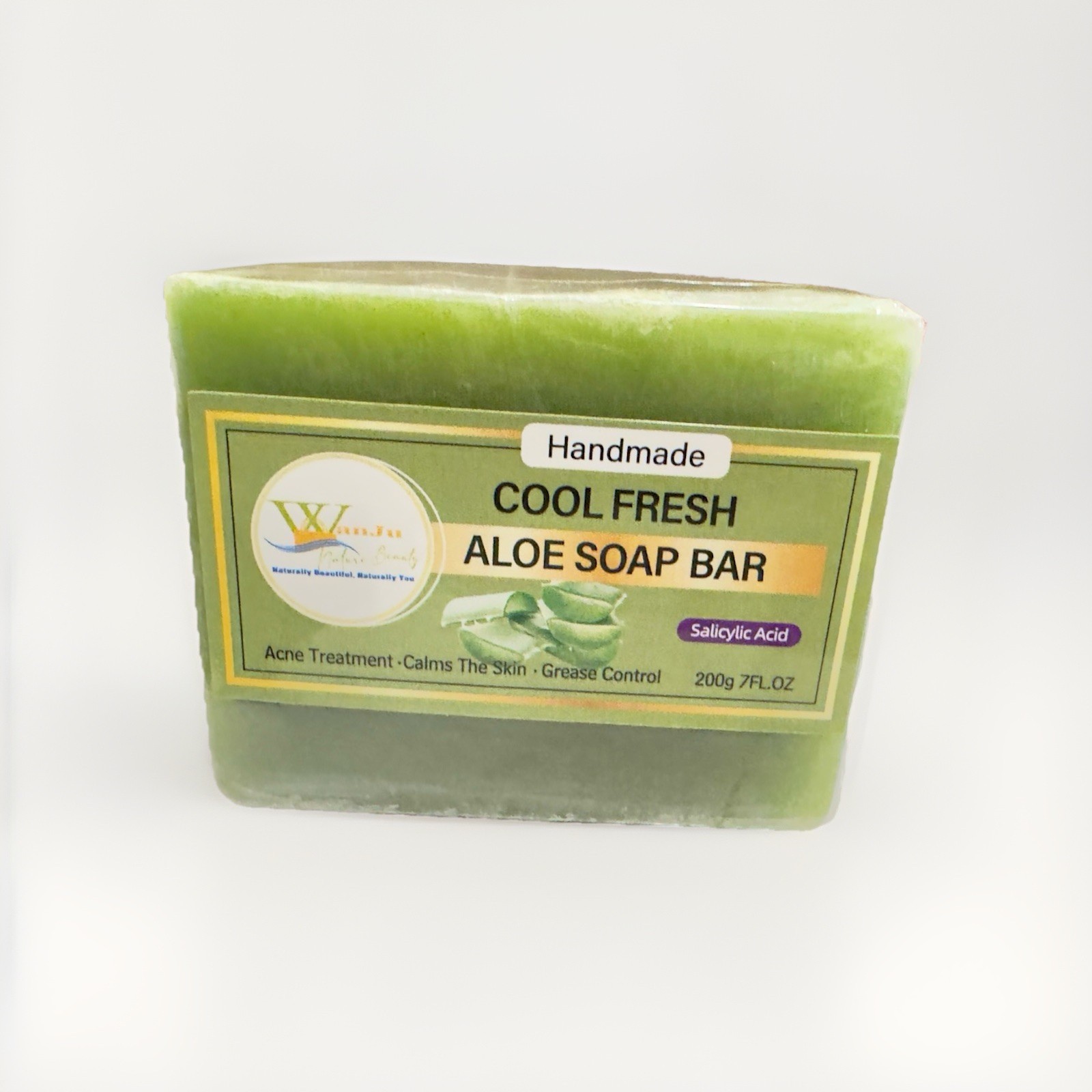 Handmade Cool Fresh Aloe Acne Soap
