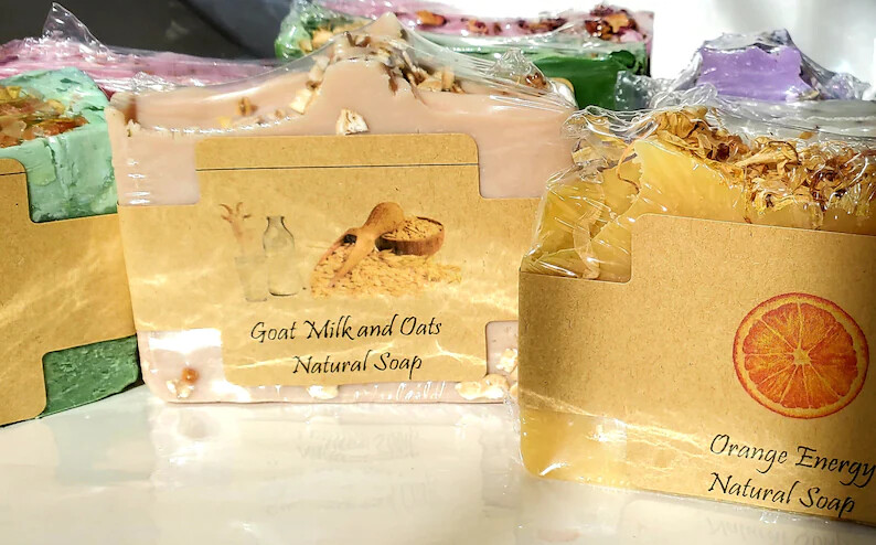 Handmade Cold Process Soap | Natural Bar Soaps -Goat Milk, Lavender, Aloe, Rose