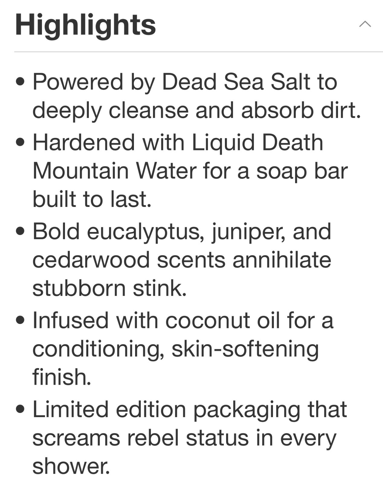 NIB~ Dr Squatch Men’s Dirt Destroyer Liquid Death 5 oz Natural Bar Soap SOLD OUT
