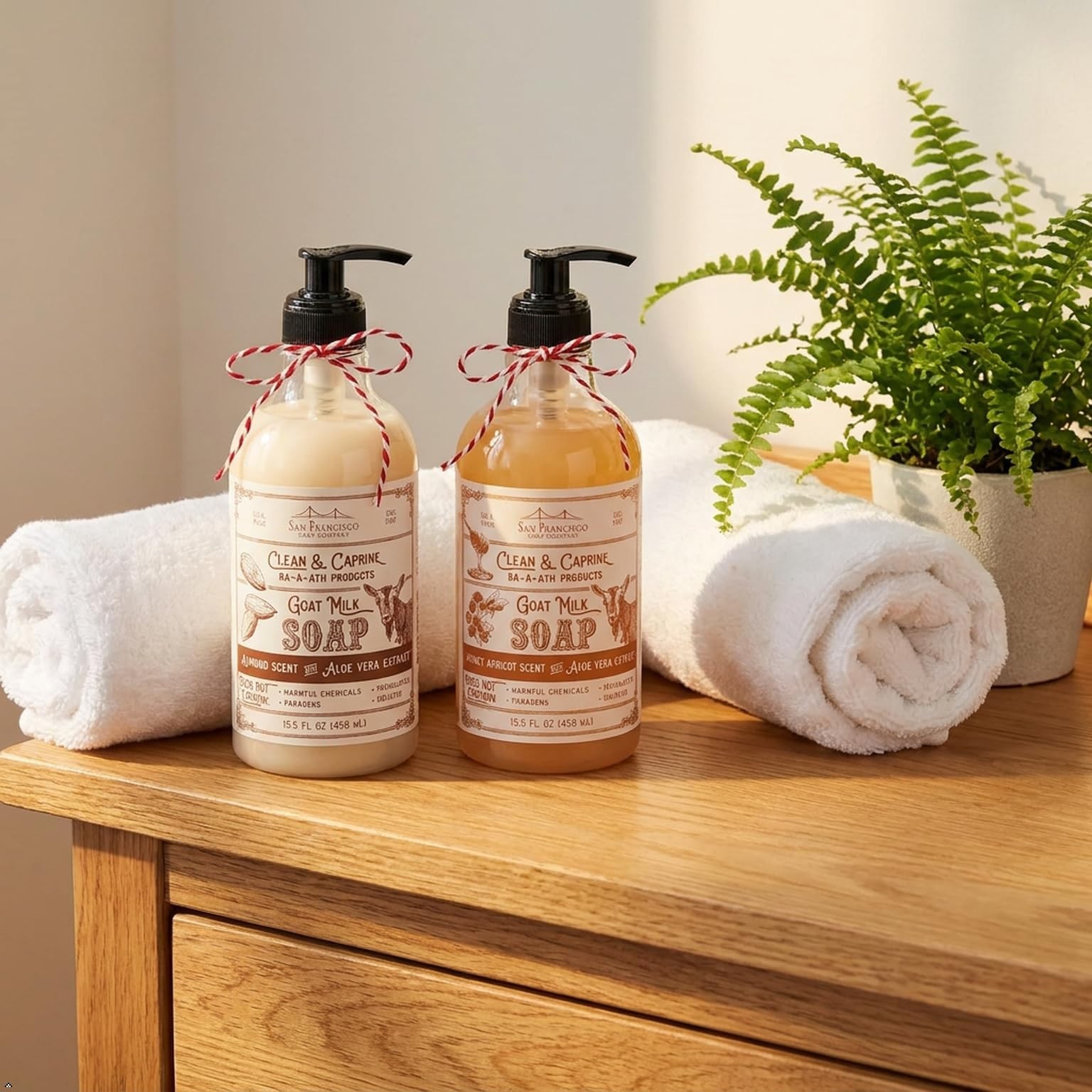 San Francisco Soap Company Clean & Caprine Goat Milk Hand Soap | Honey | Dye-…