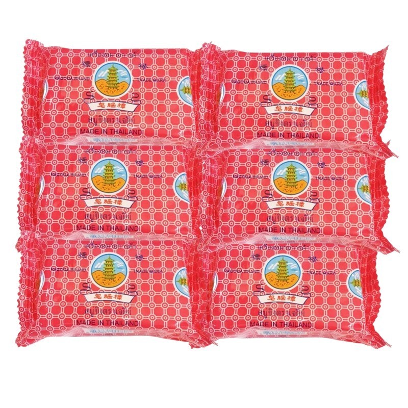 6x50g Pagoda Brand Ginger Soap Bars Herb Natural Skin Thai Deodorant Acne