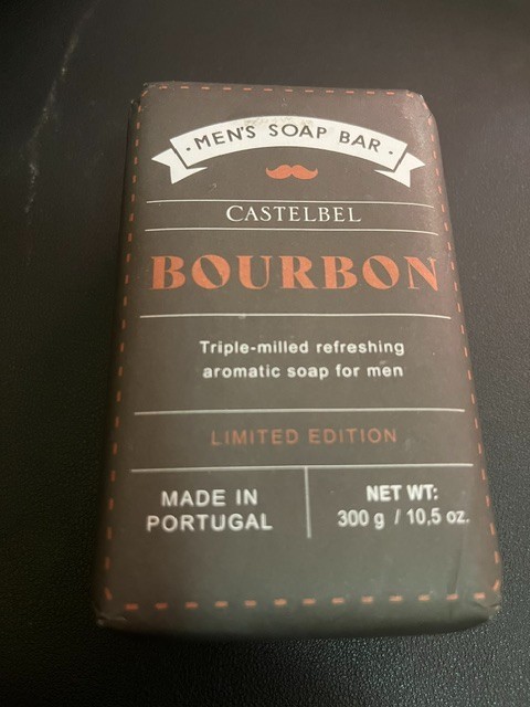 Castelbel Bourbon men’s soap bar 10.5 oz Made in Portugal Triple milled aromatic