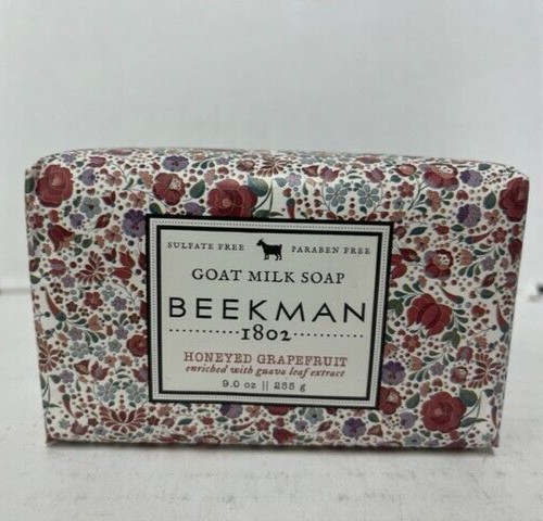 Beekman 1802 Goat Milk Soap, Honeyed Grapefruit, 9 oz- NEW/ SEALED