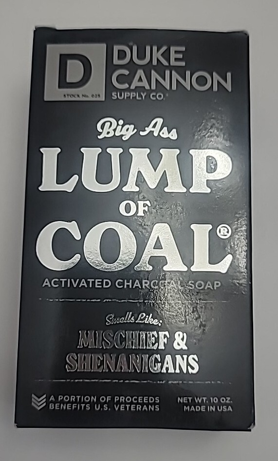 Duke Cannon Big Ass Lump Of Coal Big Brick of Soap for Men 10 oz Made In USA
