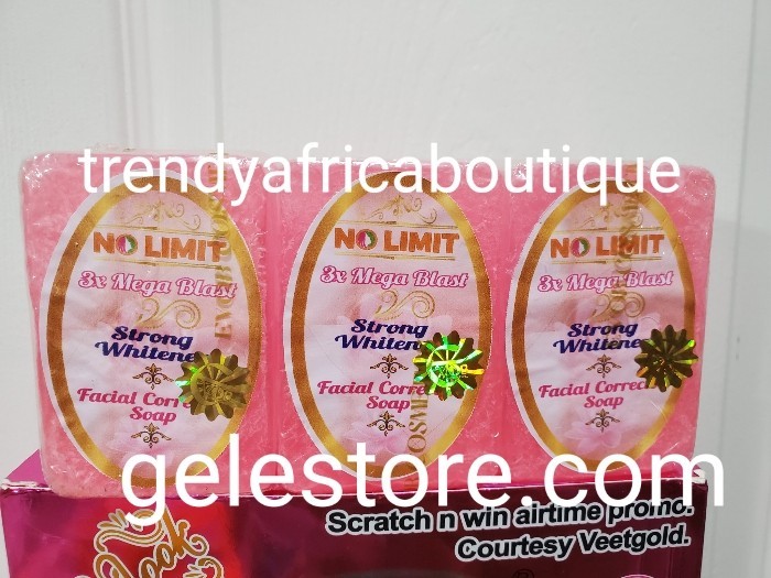 No limit 3x mega blast transparent facial soap.135g x 1. 100% AUTHENTIC