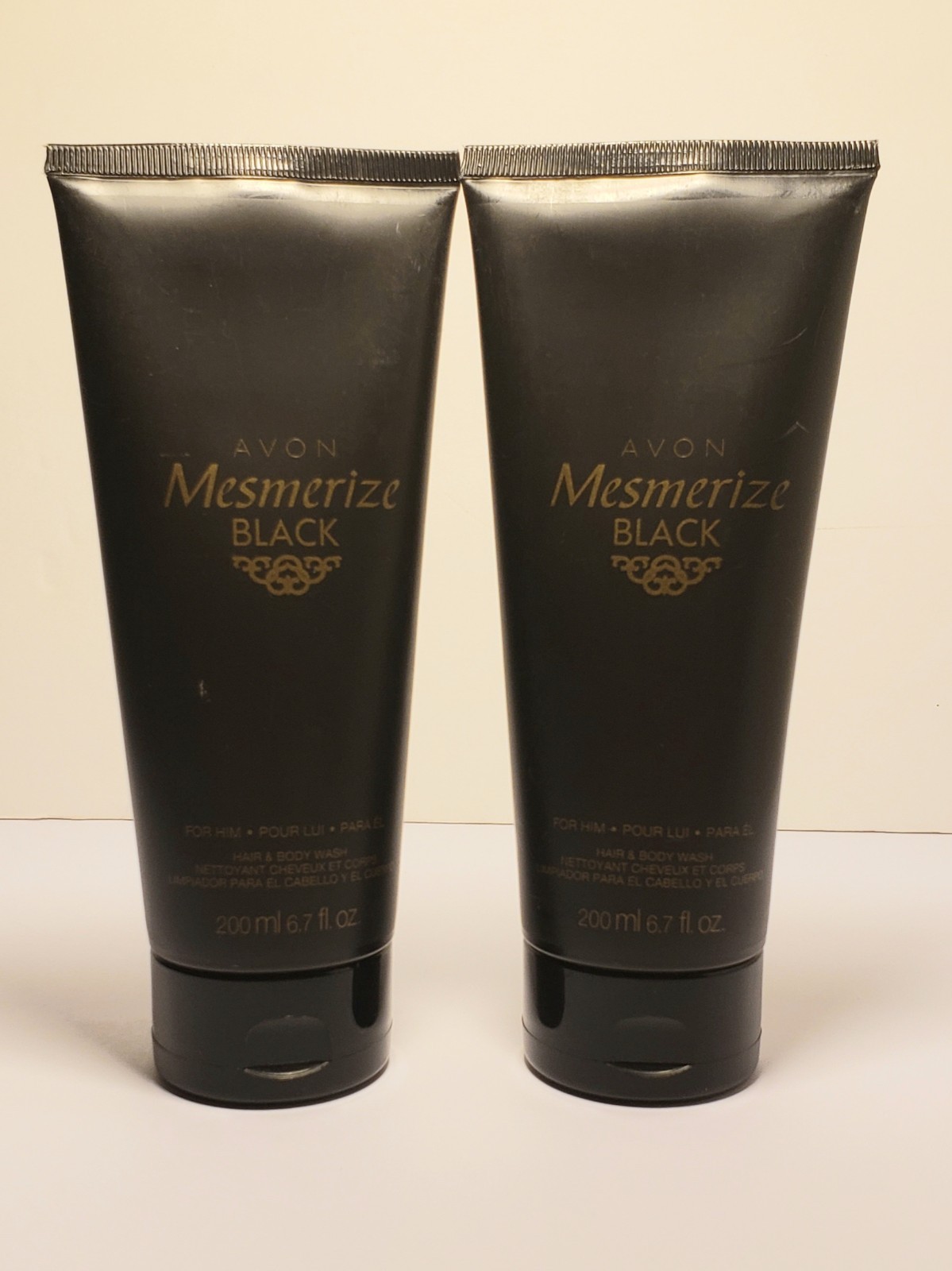Avon Mesmerize Black for Him Hair & Body Wash 6.7 fl