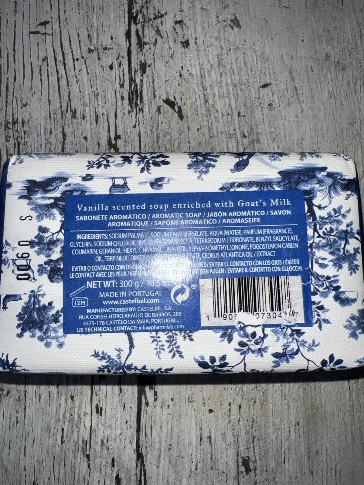 Castelbel Luxury Bath Bar Soap Goat’s Milk Scented 10.5oz triple milled