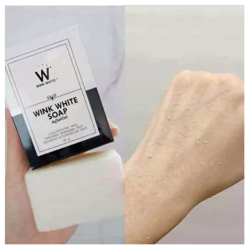 1 X 80g Wink White Soap Gluta Whitening Body Pure Face – Free Shipping