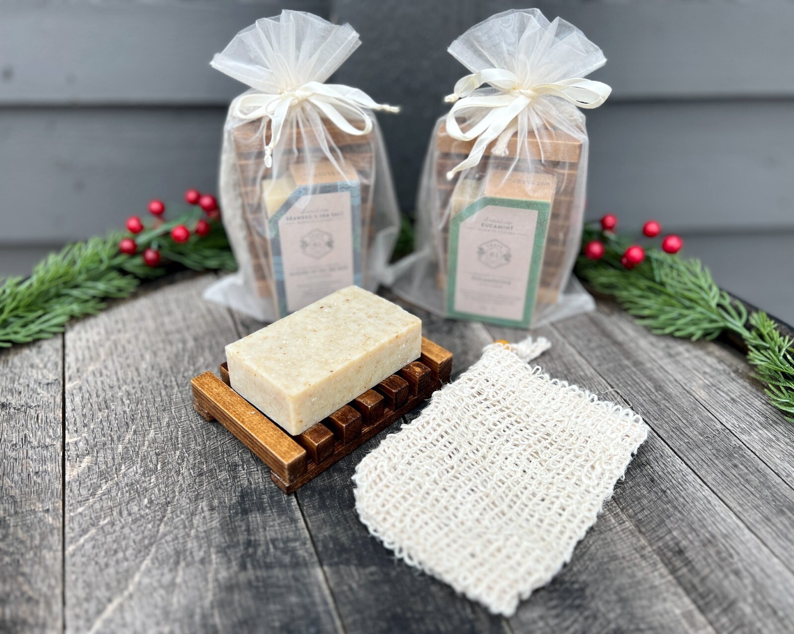 Natural Bar Soap Gift Set Bathroom Soap Holder Soap Tray Party Favor Host Gift
