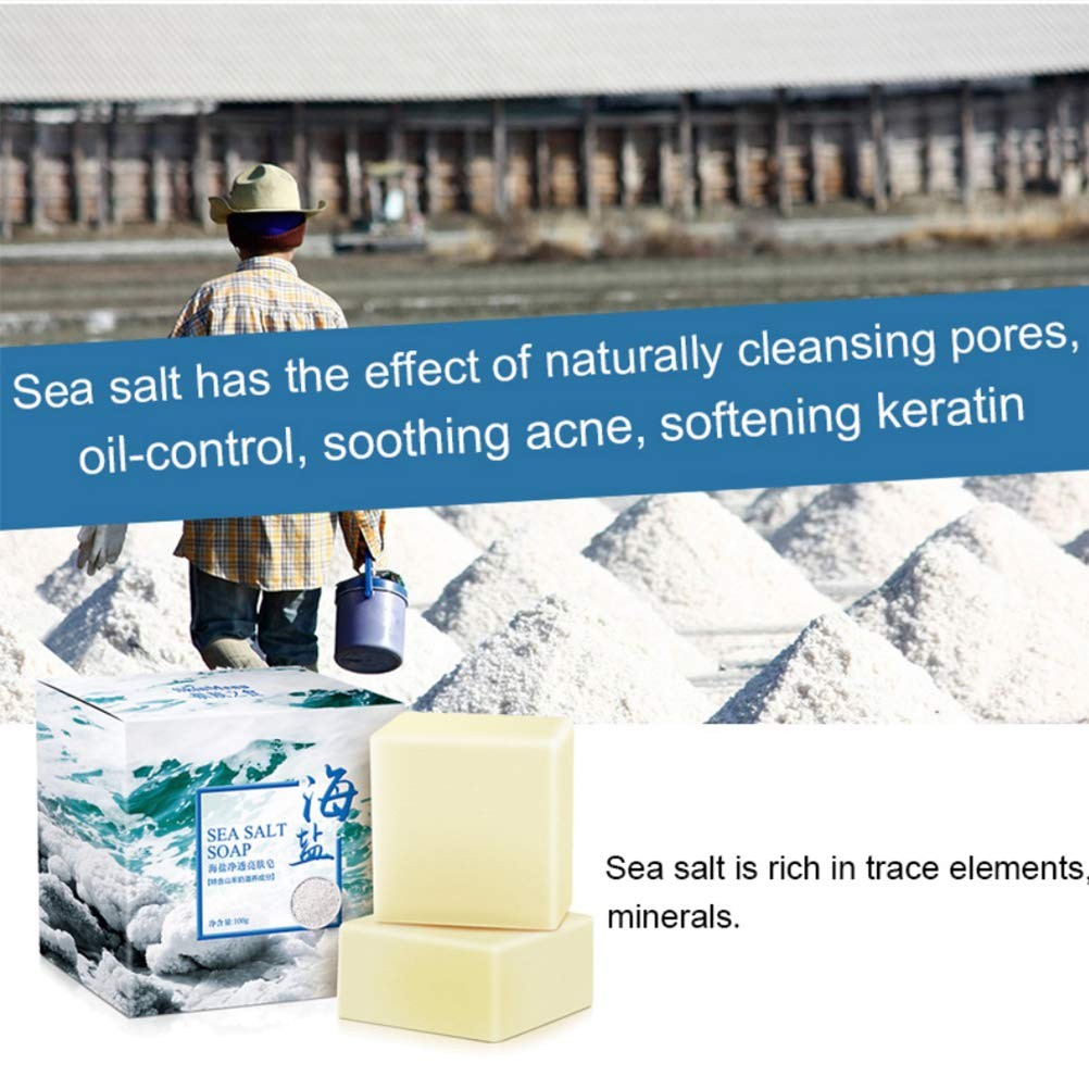 Soap with Sea Salt Natural Goat’s Milk for 3.5 Ounce (Pack of 1), 3.52 Oz