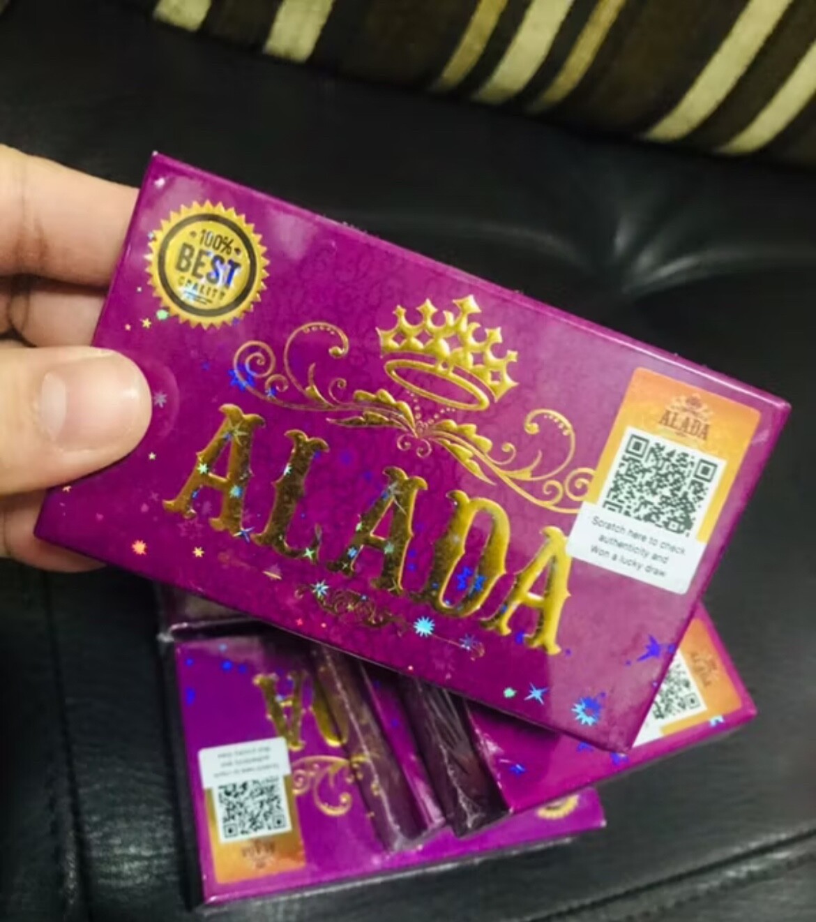 5X ALADA Bath Soap Natural Face& Body Authentic Brighten Skin Purple Packaging