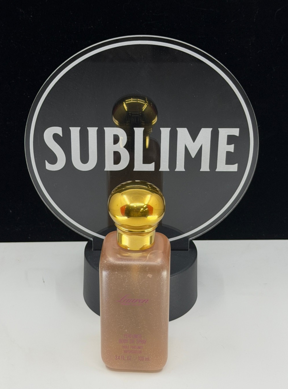 Ralph Lauren Perfumed Body Oil Spray 3.4 oz RARE *MISSING PUMP