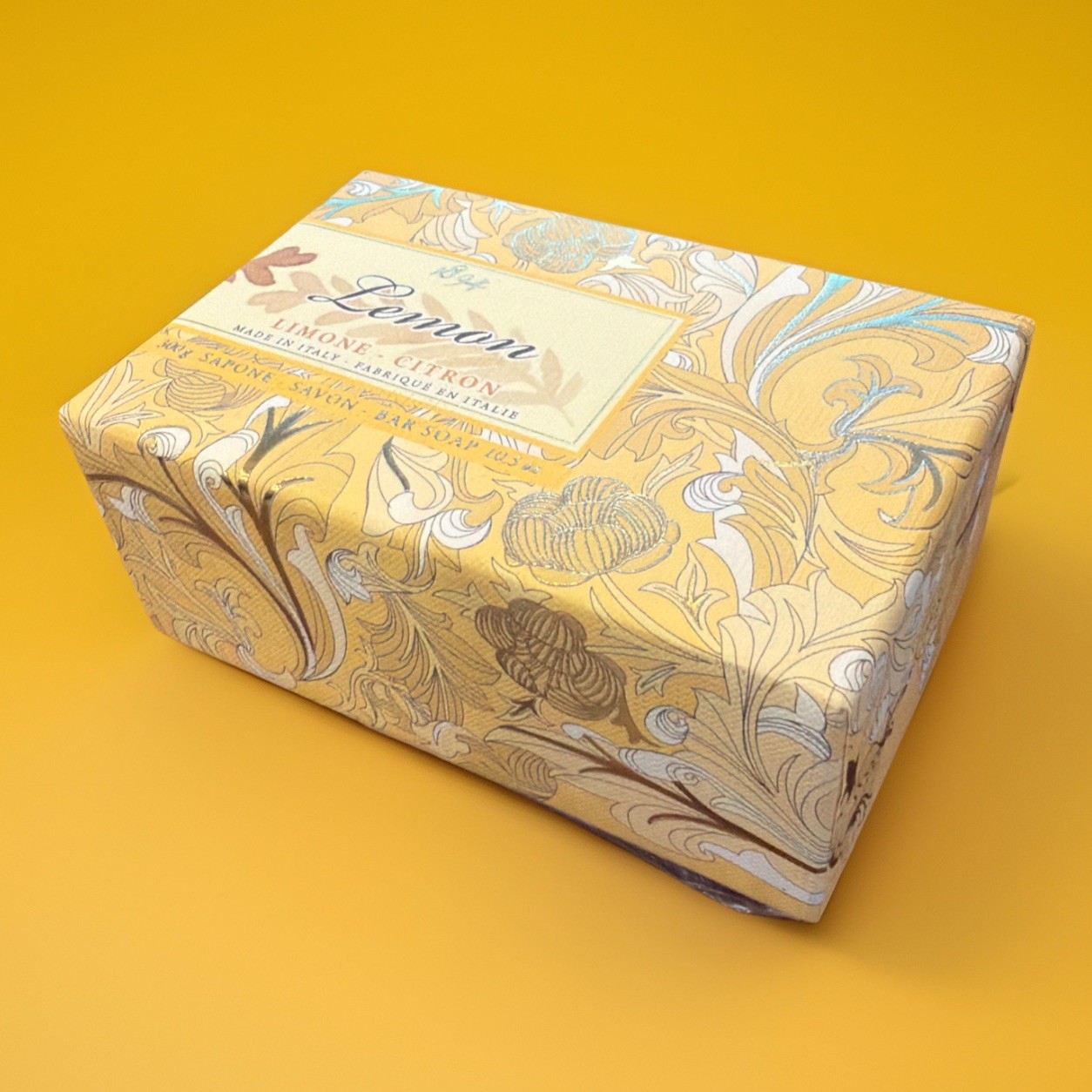 New Saponerie Mario Fissi SRL Lemon Fine Bar Soap In Box 10.5oz / 300g ITALY