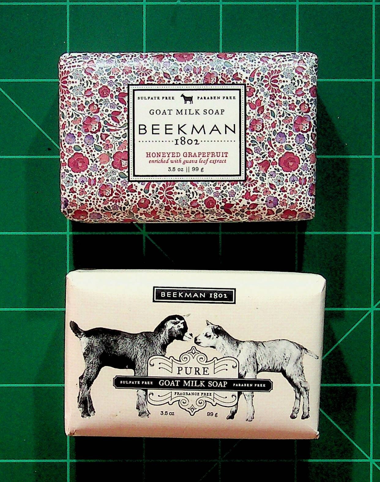 Beekman 1802 Honeyed Grapefruit + Fragrance Free Goat Milk Soap Bar 3.5 oz