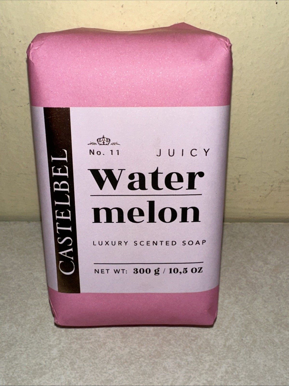 LOT OF 6-Castelbel Luxury Scented Bath Bar Soap 2 WATERMELON & 4 WILD LAVENDER