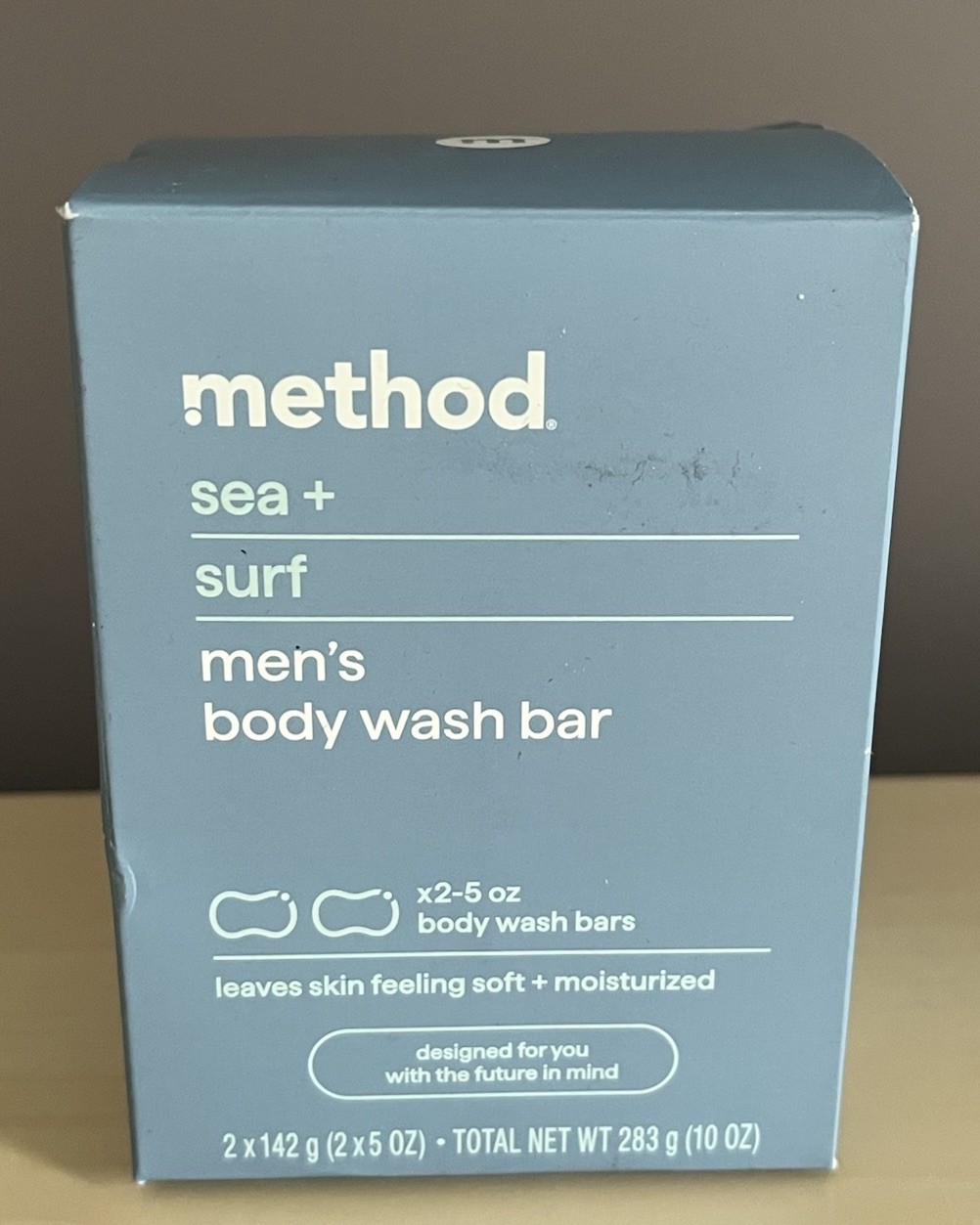 Method SEA + SURF Men’s Body Wash Soap Bar Plastic Free 2 – 5 Ounce Bars NEW