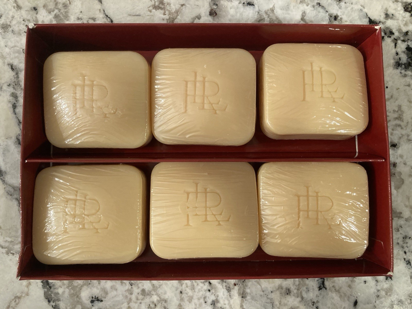 NEW In Gift Box Lauren Ralph Lauren SET OF 6 Holiday Spice Scented Luxury Soaps