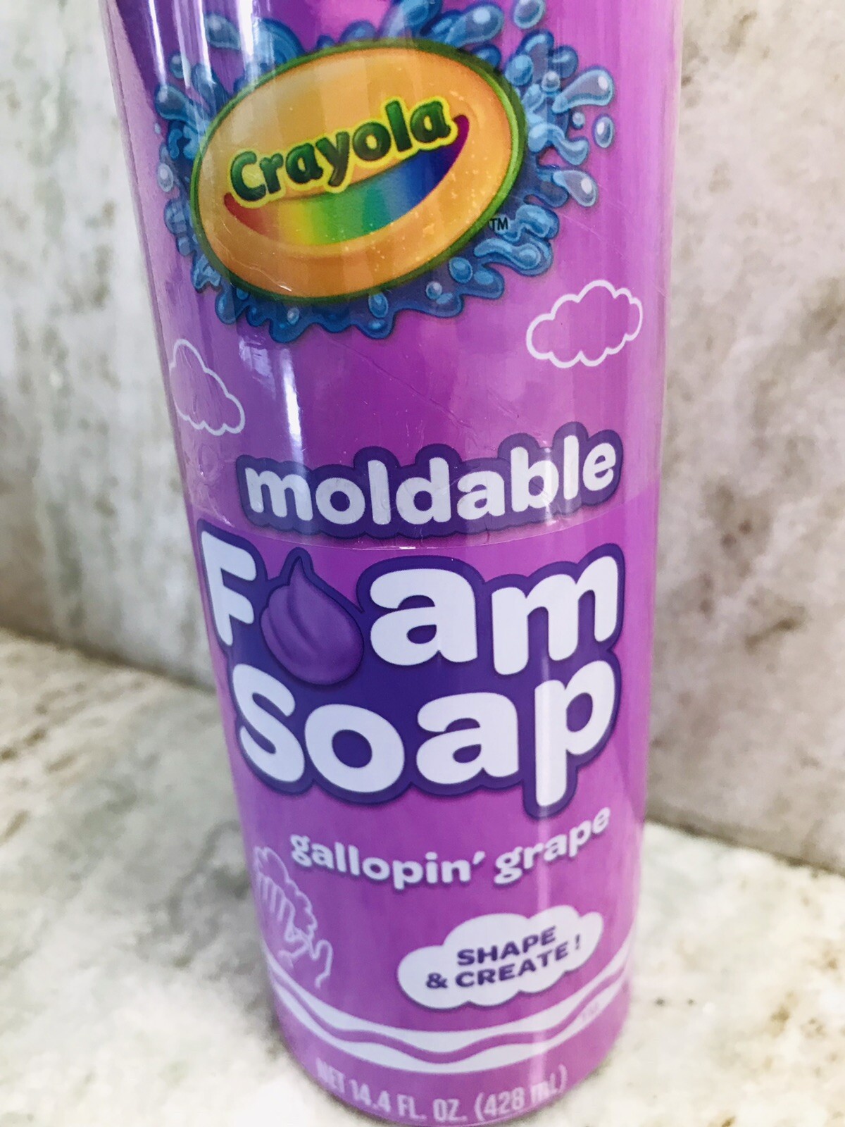 Crayola Shape/Create Gallopin’ Grape Moldable Foam Soap:14oz-Brand New-SHIP24H