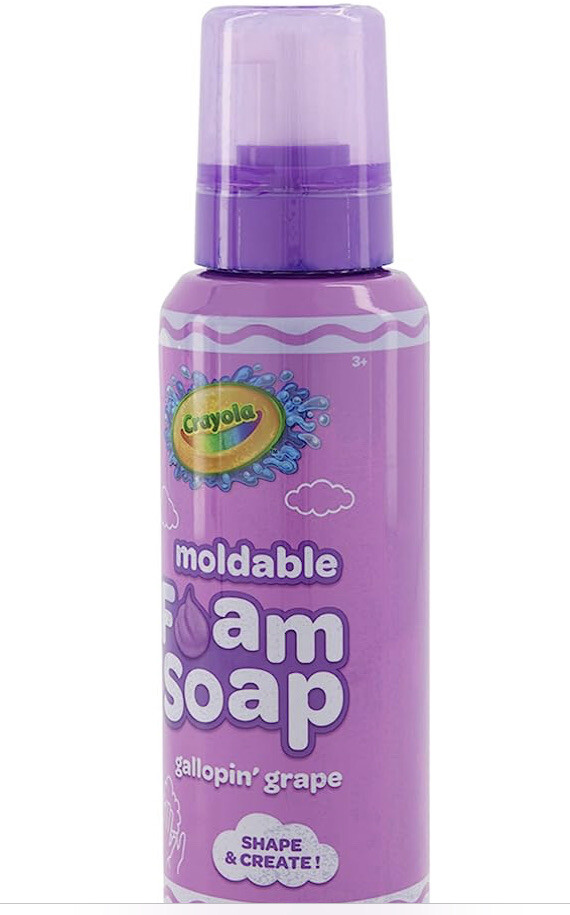 Crayola Shape/Create Gallopin’ Grape Moldable Foam Soap:14oz-Brand New-SHIP24H