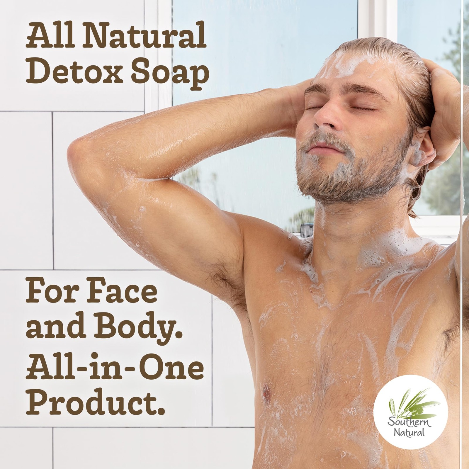 Southern Natural Activated Charcoal Soap Bar (3 Pack) 4 Ounce (Pack of 3)
