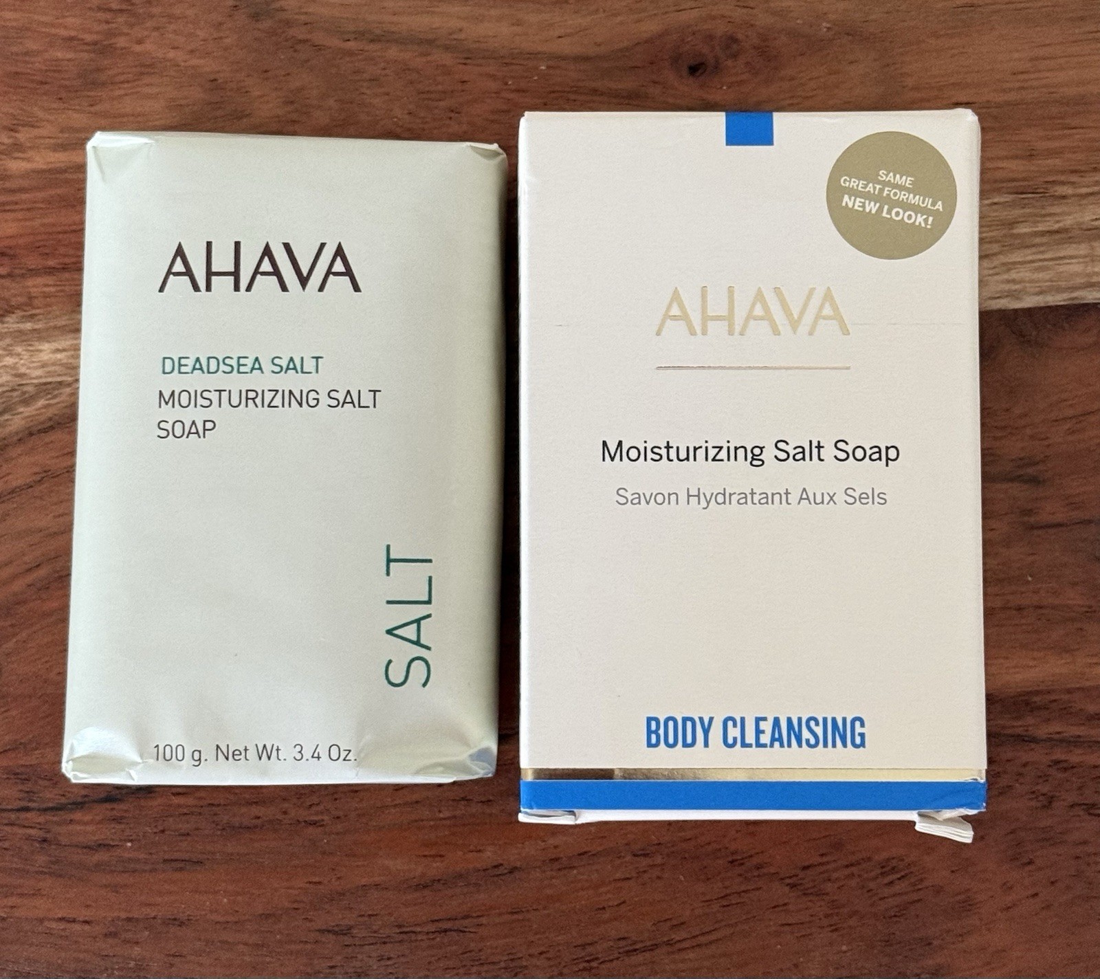 AHAVA – DEADSEA SALT Moisturizing Salt Soap Bar BODY CLEANSING 3.4oz NIB