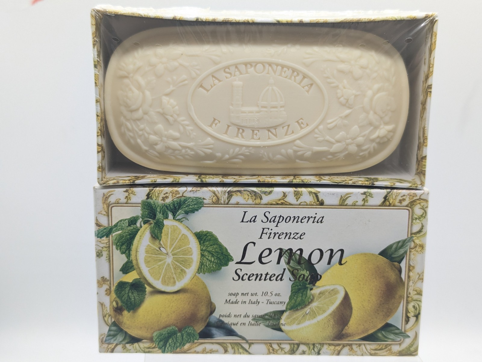 La Saponeria Firenze LEMON Scented Artisanal Soap Made In Tuscany Italy 10.5 Oz.