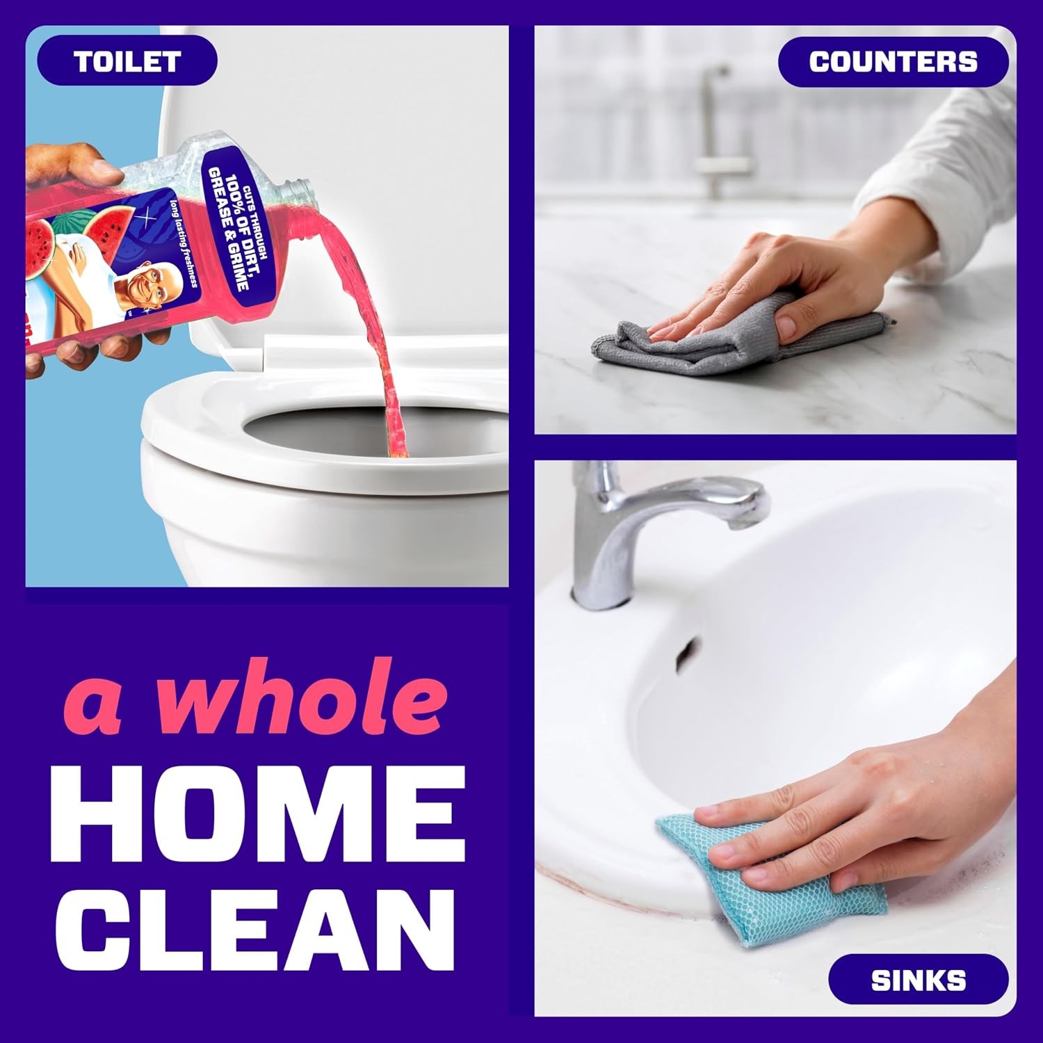 Mr. Clean All Purpose Cleaner, Mop Soap, Floor Cleaner for Mopping Home, Bathroo